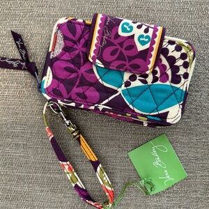 Vera Bradley RETIRED Plum Crazy Multicolor Floral Smartphone Wristlet